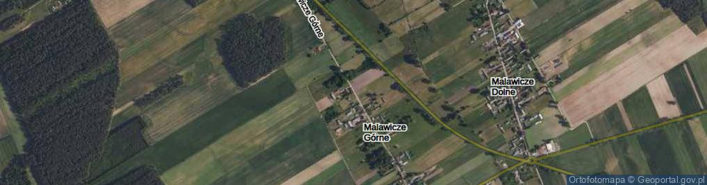 Zdjęcie satelitarne Malawicze Górne ul.